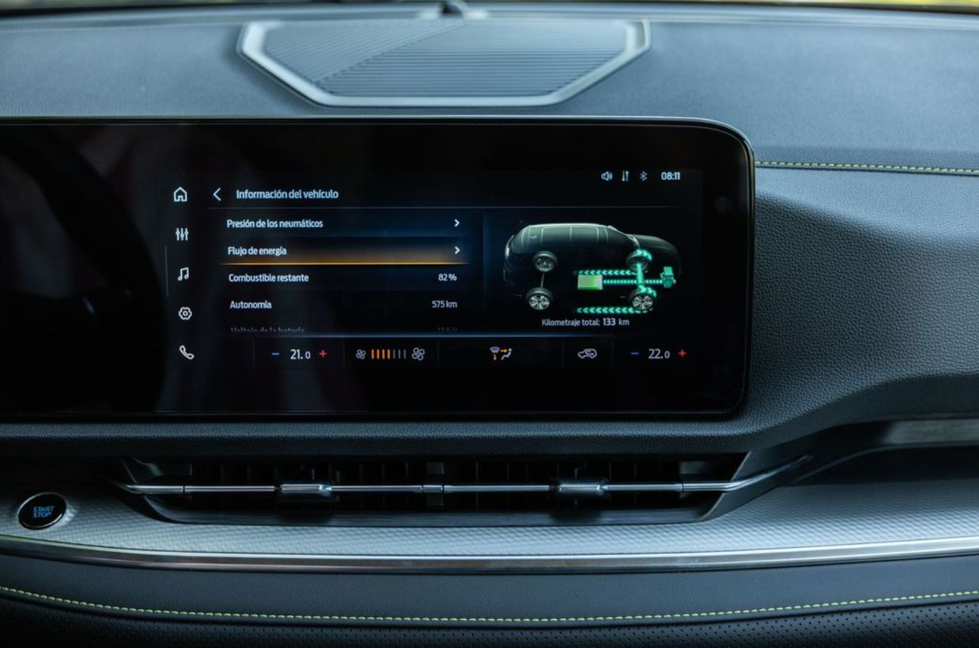 Sistema Multimedia con pantalla multitáctil de 12,3”