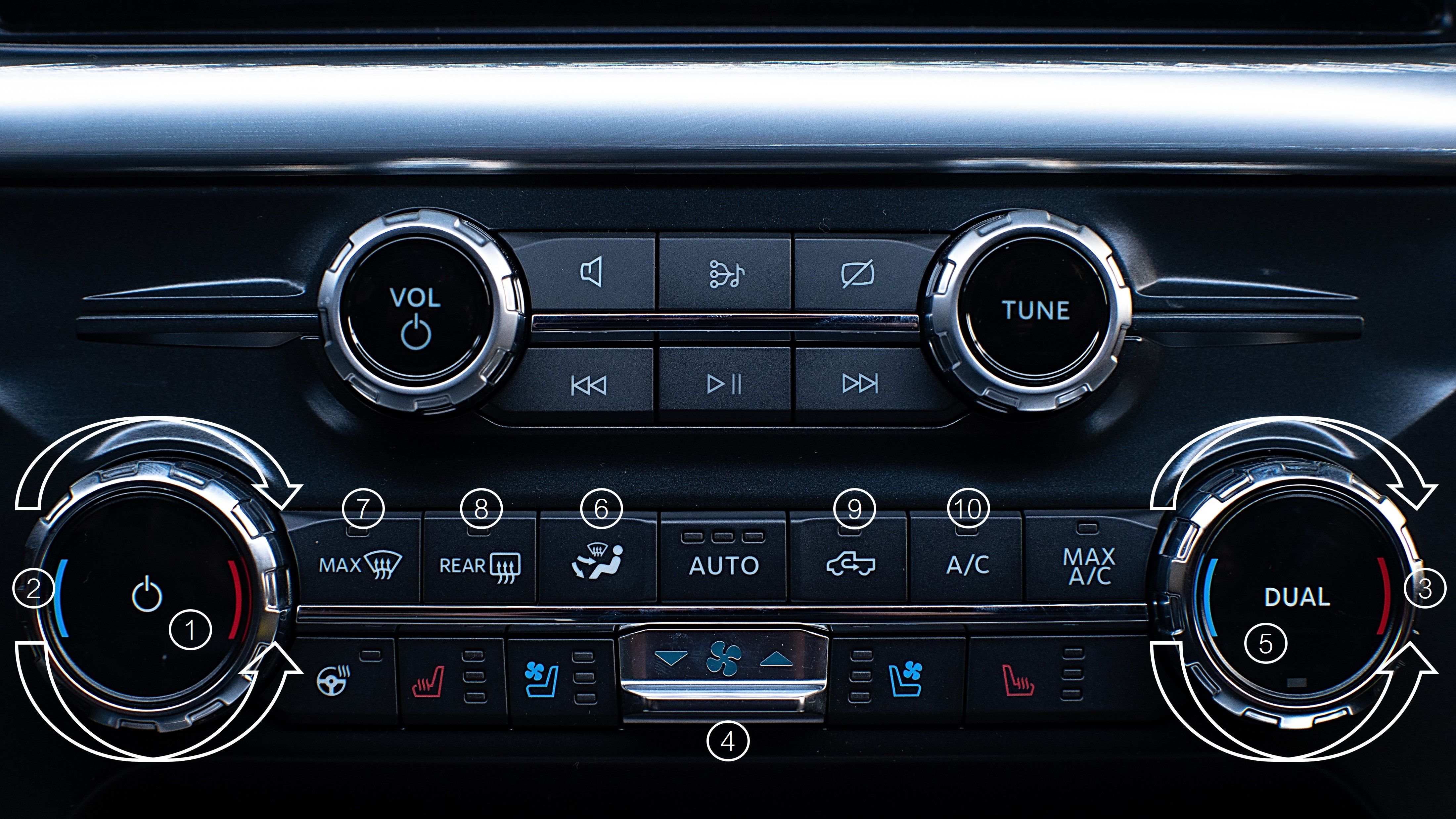 Climatizador automático digital bi-zona