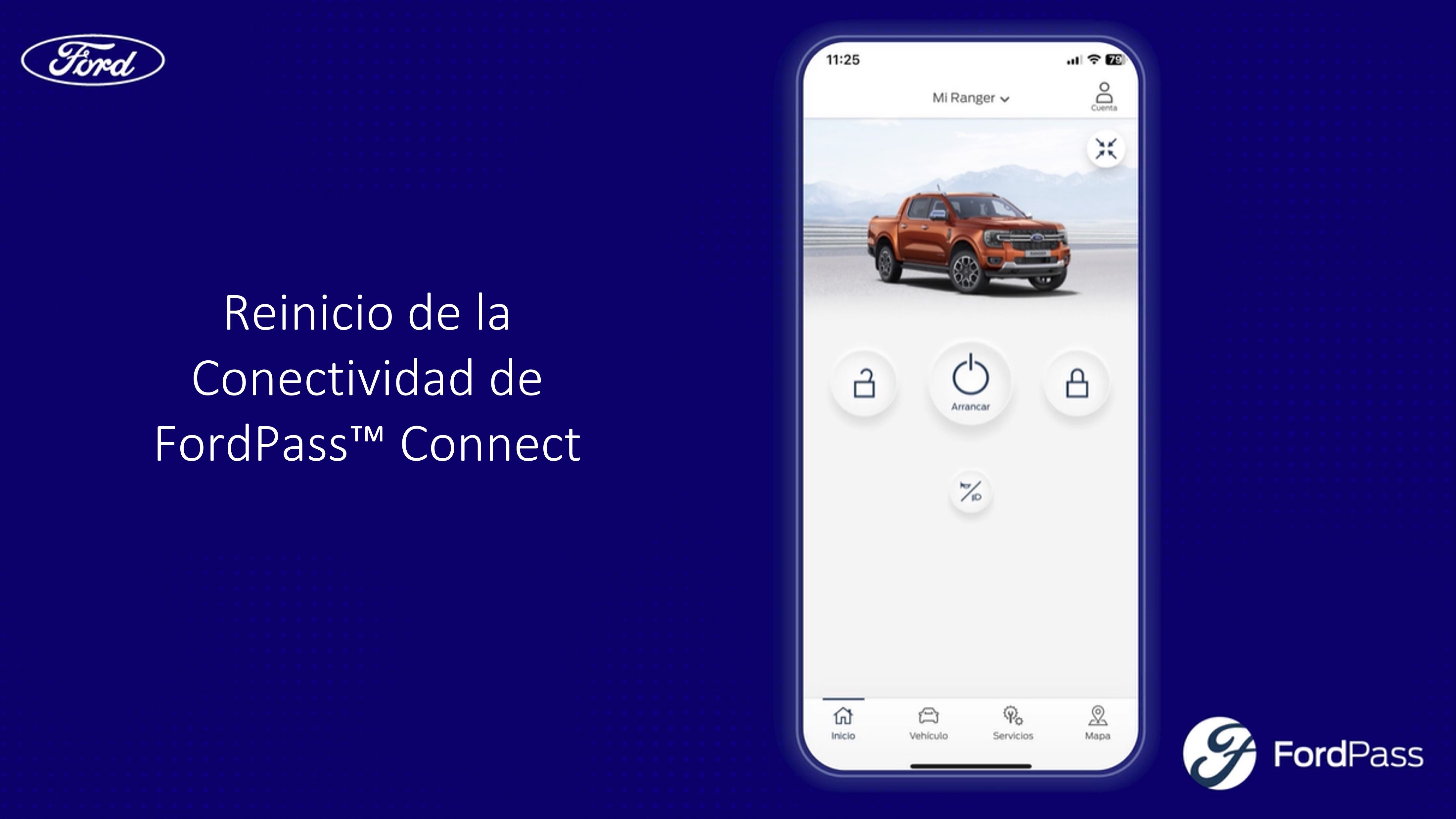 Reinicio de la Conectividad de FordPass™ Connect