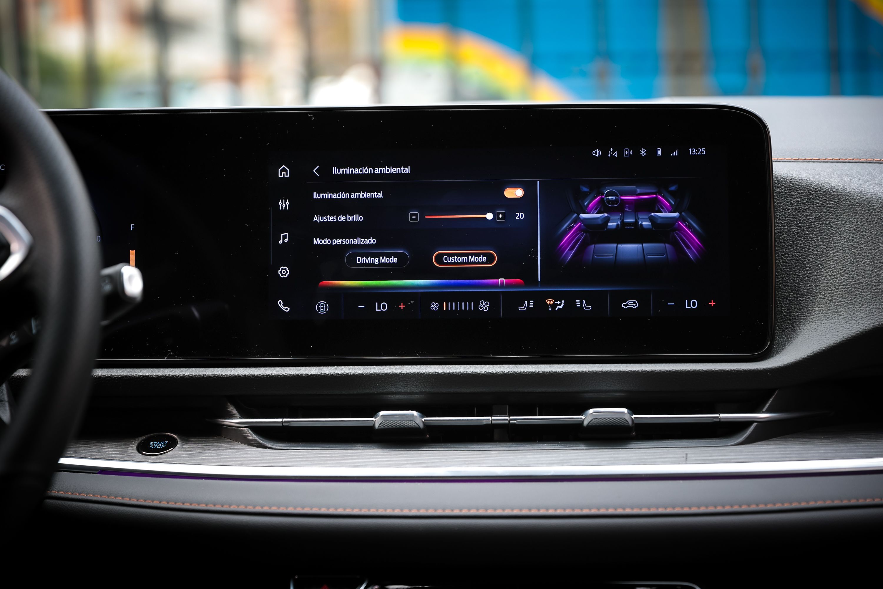 Iluminacion de ambiente configuable