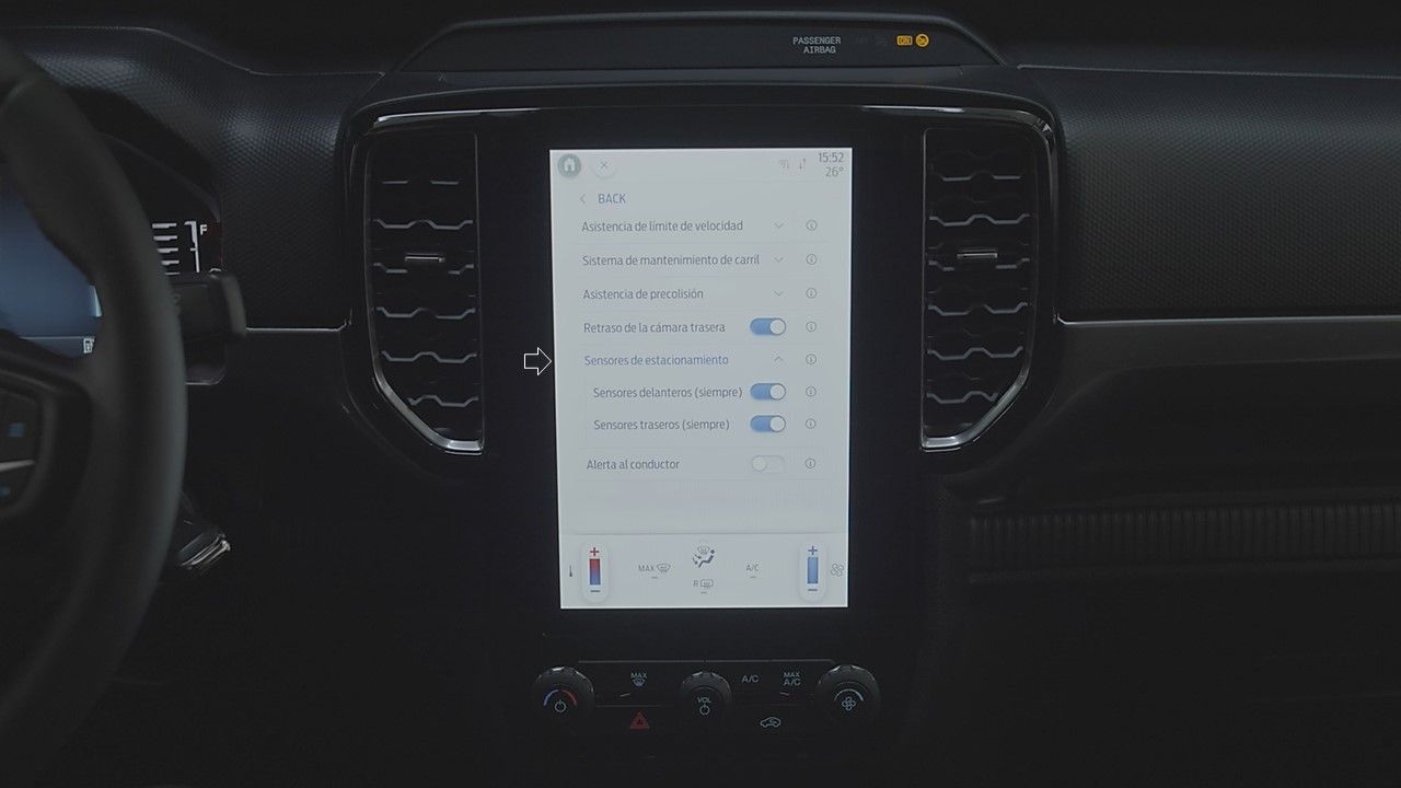 Sensores de estacionamiento traseros